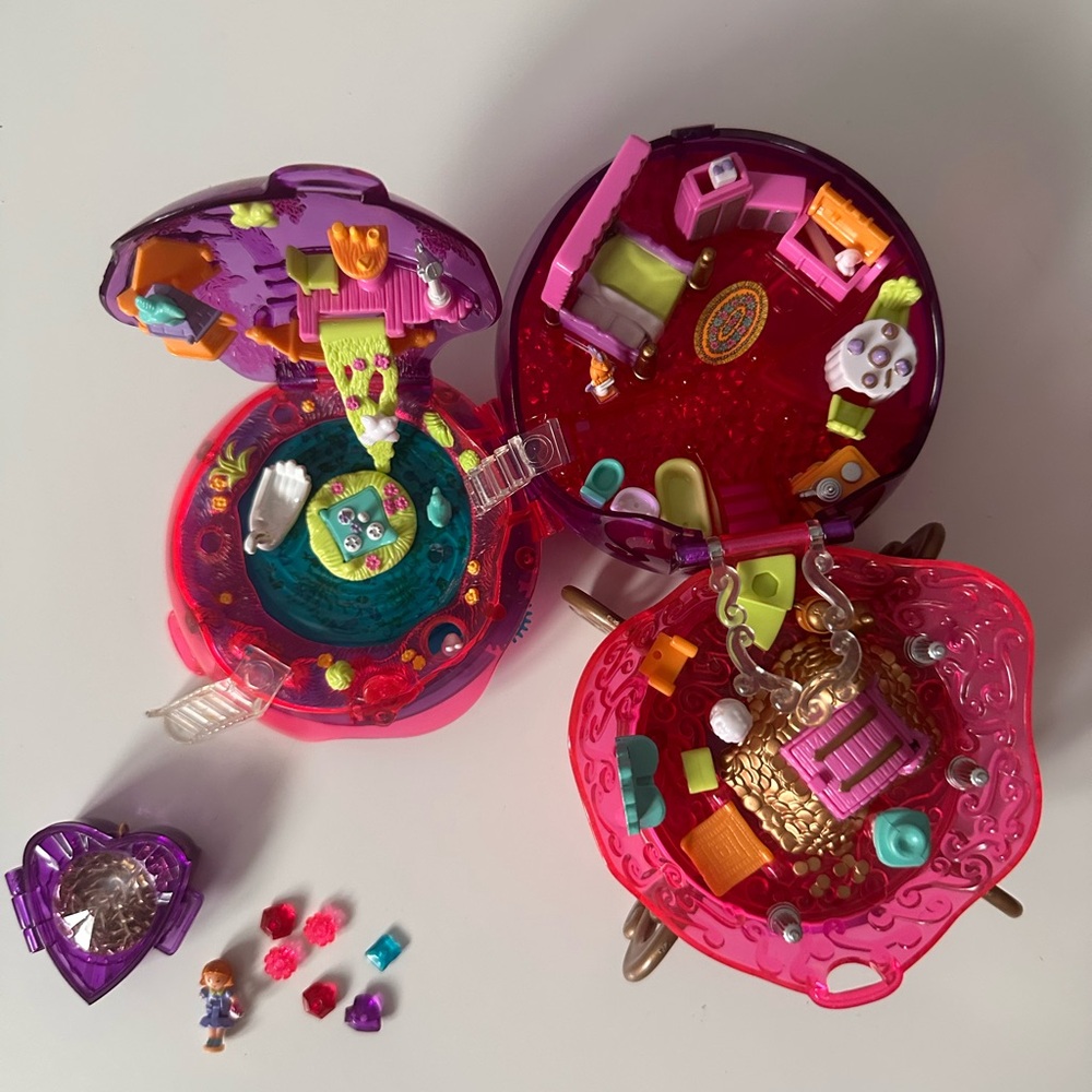 Polly Pocket Jewel Magic Ball Sparkle Surprise Rare 1996 Vintage Blue Bird Toys - Picture 8 of 11